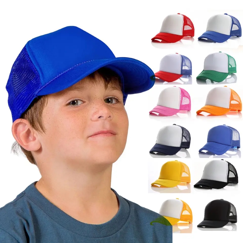 الجملة القابلة للتعديل Snapback الكلاسيكية للجنسين شباب بحجم واحد من الحجم المنحني بيل بولي فون قبعة الشاحنة الأمامية للأطفال